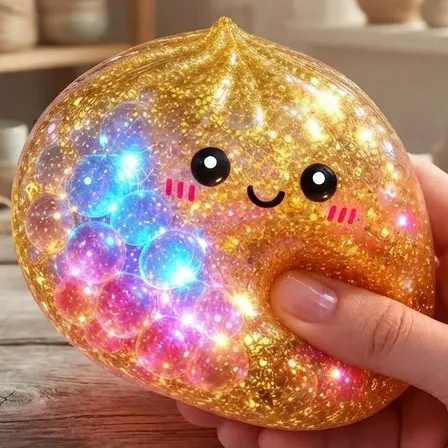 Squishy Sensorial Com Luz Led Smoofy Brinquedo De Apertar Surpresa