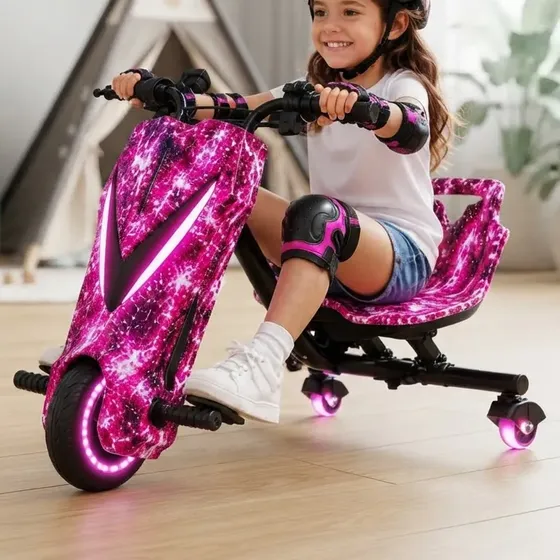 Triciclo Patinete Elétrico Drift Bluetooth Infantil 36v