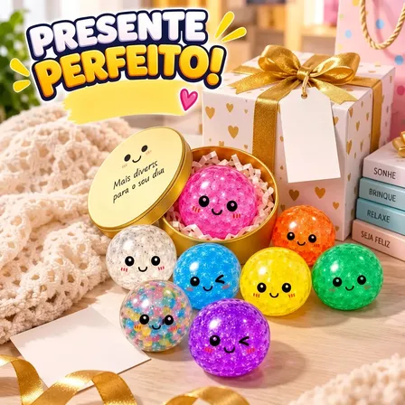 Squishy Antiestresse Sensorial Bolinha Gel Brinquedo Infanti