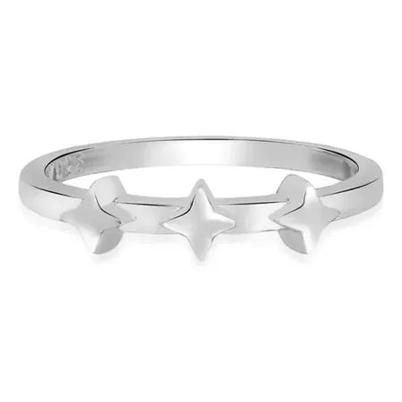 Anel Life Estrelas Em Prata 925 14