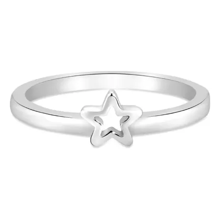 Anel Life Estrela Em Prata 925