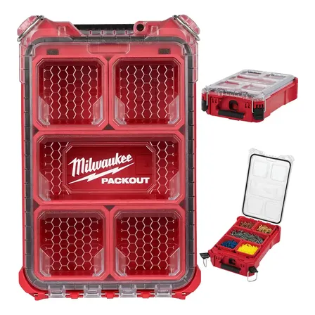 Caixa Packout Organizadora De Pacotes Milwaukee 4822-8435 Vermelho