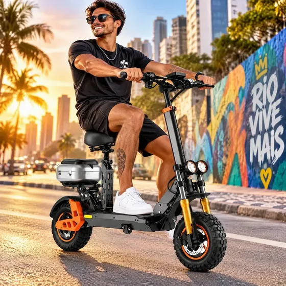 Patinete Elétrico Adulto 1000w Dobrável Scooter 48v20ah