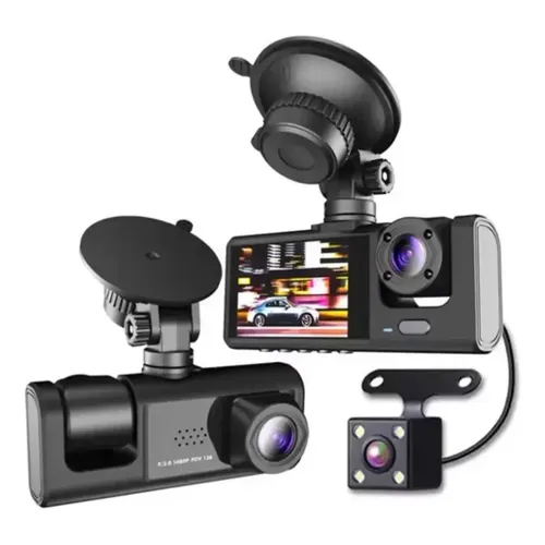 3 Câmera Wifi Automotiva Veicular Carro Com Hd Noturna 1080p