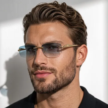 Óculos De Sol Retagular Masculino Feminino Hype Moda Tigre