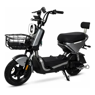 Bicicleta Elétrica 48v 24a 800w Lítio 32km/h 75km Led Painel Cinza 10