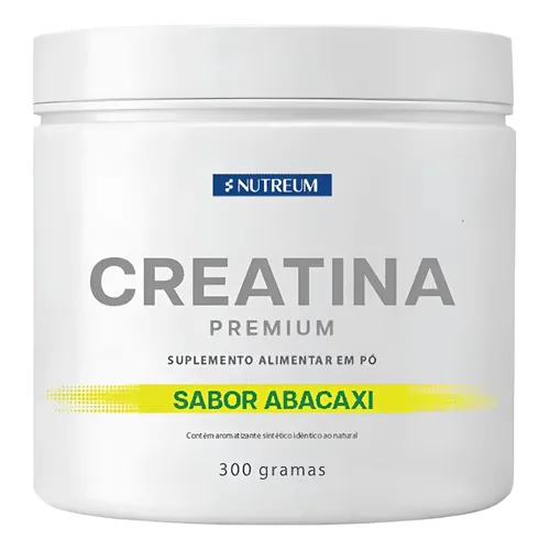 Creatina Monohidratada Premium 300g Sabor Abacaxi Abacaxi