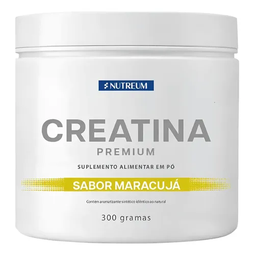 Creatina Monohidratada Premium 300g Sabor Maracujá Maracujá
