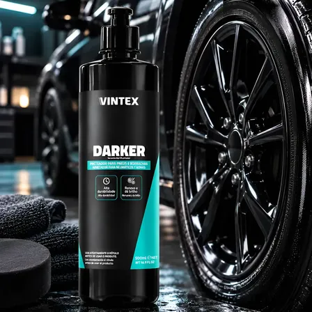 Darker Pretinho Revitalizador Pneus E Borrachas 500ml Vonix Preto