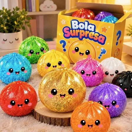 Squishy Surpresa Sensorial Anti-stress Médio Com Led Surpresa