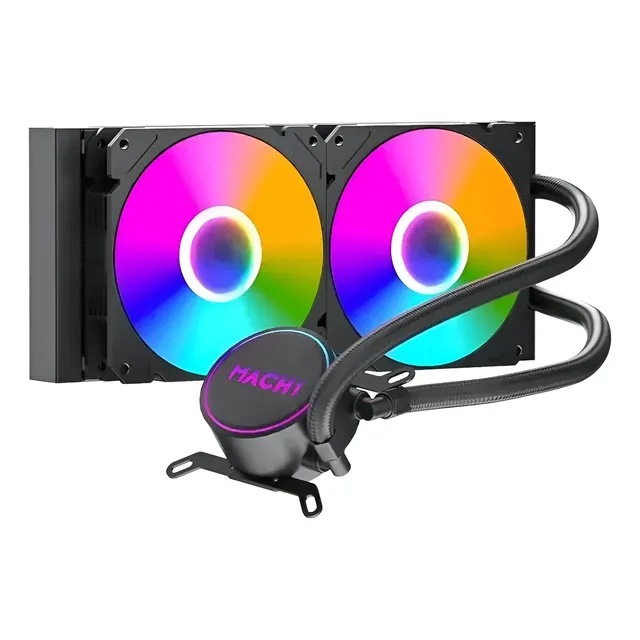 Water Cooler Mach1 Logic, Rgb, 240mm, Amd E Intel 240w Tdp Preto
