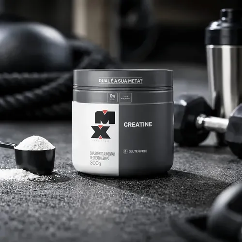 Creatine Max Titanium 300g - Creatina Pura 100% Original Sem Sabor