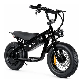 Bicicleta Infantil Elétrica Panda S73 48v 500w Bateria Lítio Preto 14