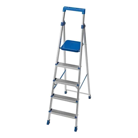 Escada De Alumínio 5 Degraus Doméstica Tramontina 40000005 Azul