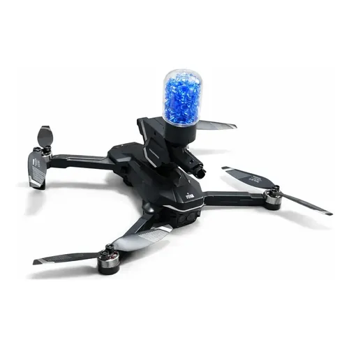 Drone Preto Atirador Mini Pro Câmera Fullhd Sensor + Maleta Preto