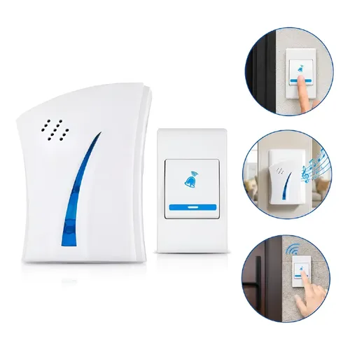 Campainha Sem Fio Residencial 32 Toques Wireless Prático