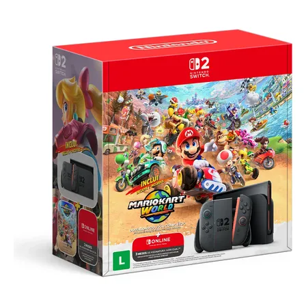 Console Bundle Nintendo Switch 2 + Mario Kart World Novo