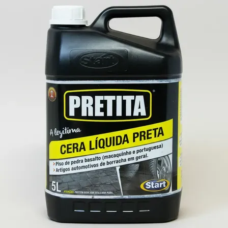 Cera Líquida Preta Start Pretita 5l Para Artigos Automotivo