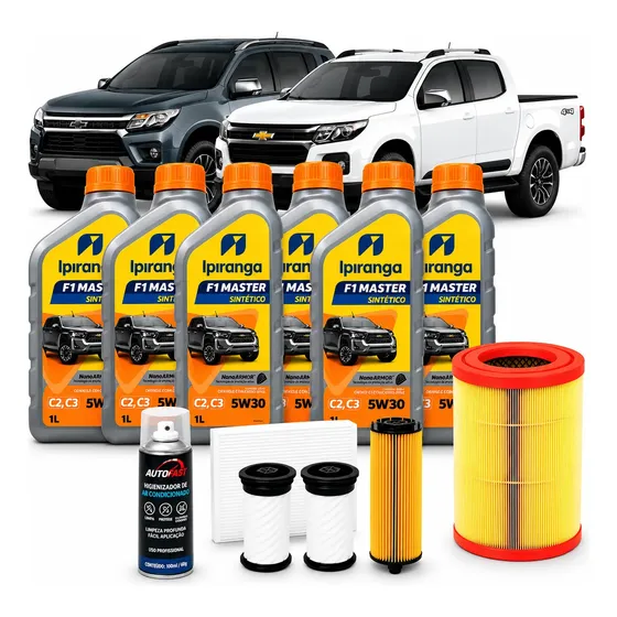 Kit Troca De Óleo E Filtros S10 2.8 Diesel 2012 Até 2023