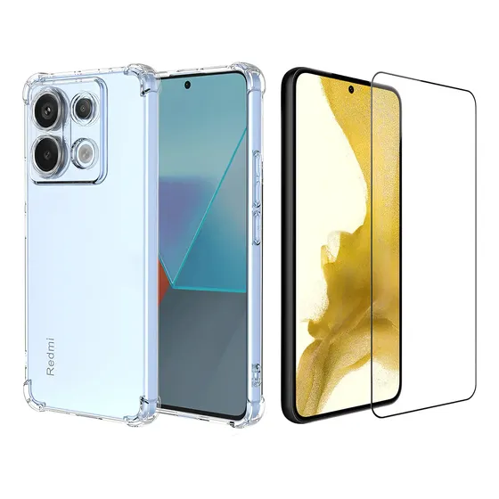 Kit Capa Case Para Xiaomi Redmi Note 13 Pro 5g + Pelicula