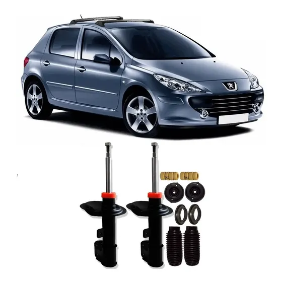 Amortecedor + Kit Peugeot 307 Diant. (2002 Até 2011) Sedan