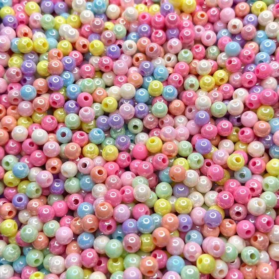430 Pcs 6mm Infantis Coloridas Miçangas Para Pulseiras Zg