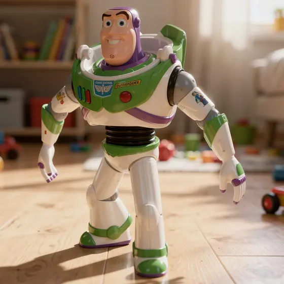 Boneco Buzz Lightyear Toy Story 5 De Vinil Líder Brinquedos