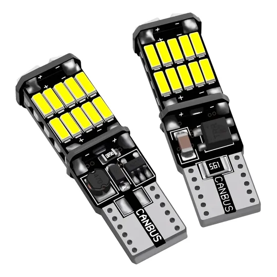 Par Pingo T10 Super Led Canbus Farolete Efeito Xenon 6000k T10 Branco Branco-neutro