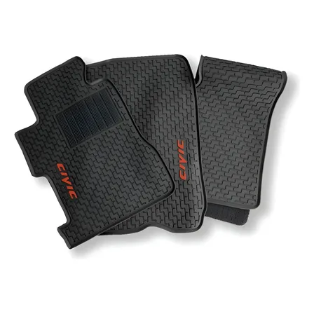 Tapete Interno Latex Civic G8 2007-2011 Preto/vermelho