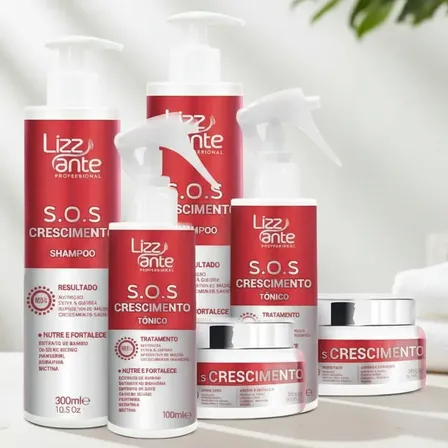 2 Kit Sos Crescimento Rapido Combate Queda Calvície Falha