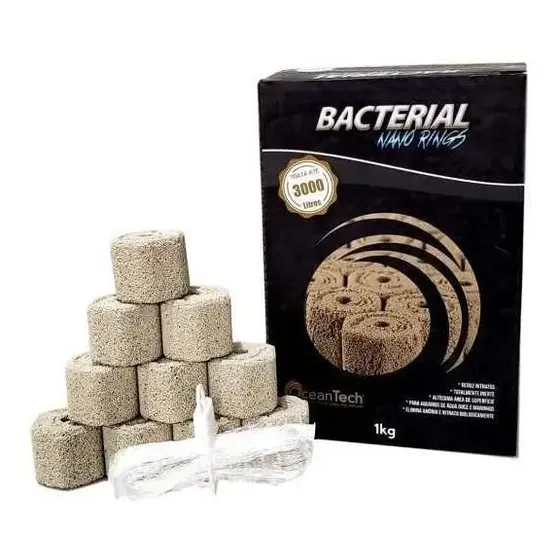Mídias Ceramica Ocean Tech Bacterial 5un Trata Até 480 L