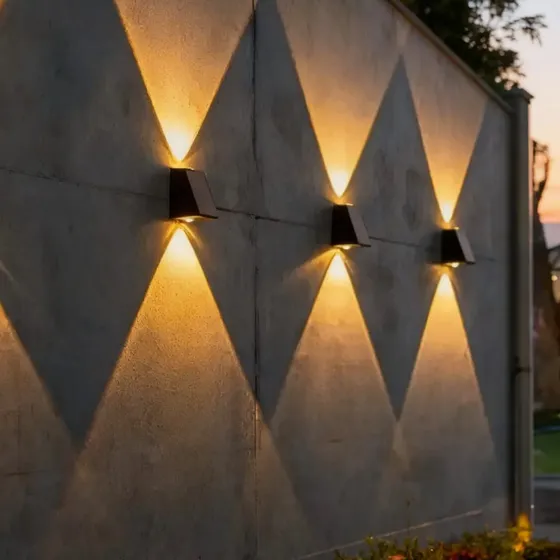Iluminação Em Led Solar Arandela Para Corredor Super Forte