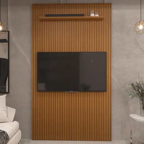 Painel Ripado 3d Para Tv Até 60 Polegadas Print 135cm