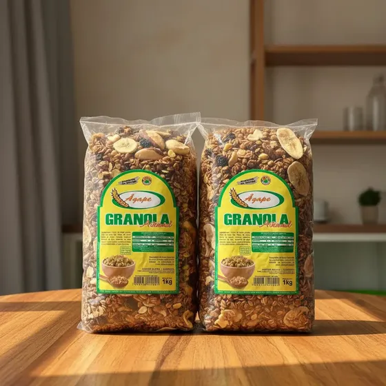 Kit Com 2 Granolas Agape De 1kg Cada! Com Castanhas
