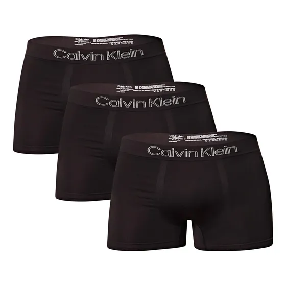 Kit 3 Cuecas Low Rise Trunk Sem Costura Calvin Klein