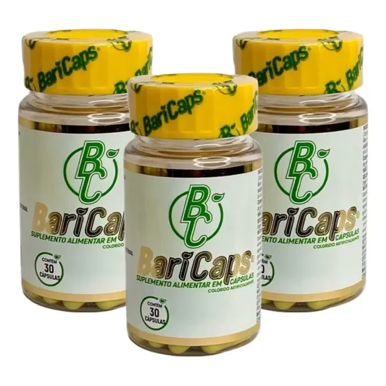 Kit 03 Suplemento Alimentar Capsula Auxilia Redução Medidas