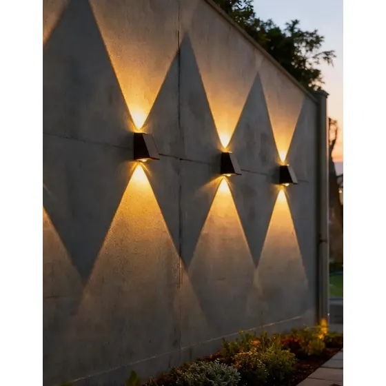Arandela De Led Solar Luz Potente Alto Desempenho Moderna