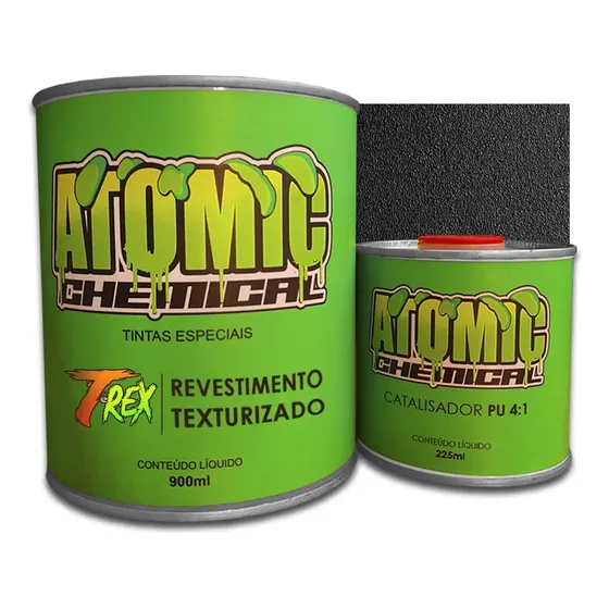 T-rex Tinta Texturizada Kit (900ml + 225ml) Preto Classic