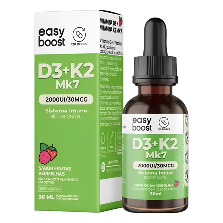 Vitamina D3 2000ui K2 Mk7 30mcg Easy Boost 30ml
