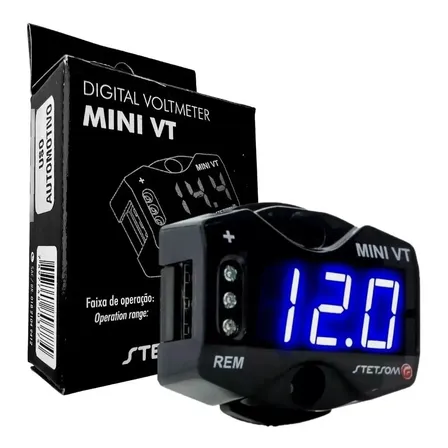 Voltímetro Medidor De Bateria Mini Stetsom Mini Vt Barato