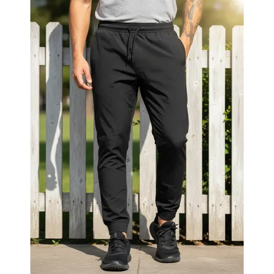 Calça Tactel Jogger Premium Fitness Academia 2 Bolsos 016