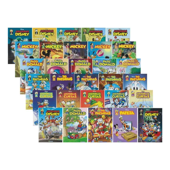 Gibi Disney Kit Com 30 Unidades Sem Repetição