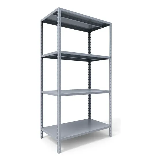 Estante Industrial Aço 60cm Multiuso 4 Bandejas Cinza 320kg