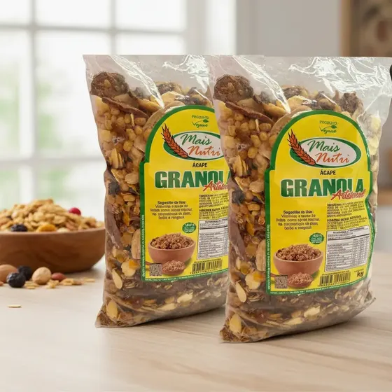 Kit De 2 Granolas Ágape Premium Com Castanhas E Coco! 2kg
