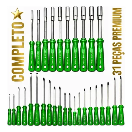 Combo De Jogos De Chave Fenda Phillips, Torx E Canhão