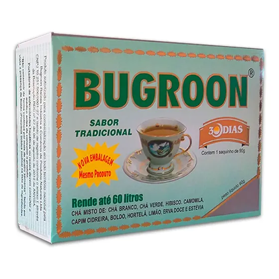 Chá Mugroon Tradicional 30 Dias Original 100% Natural