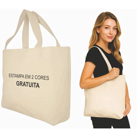 50 Sacolas Ecológicas Ecobag Personalizada 45x40x10