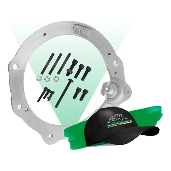Flange Motor Ap X Câmbio Do Fusca Adap Brasil + Boné