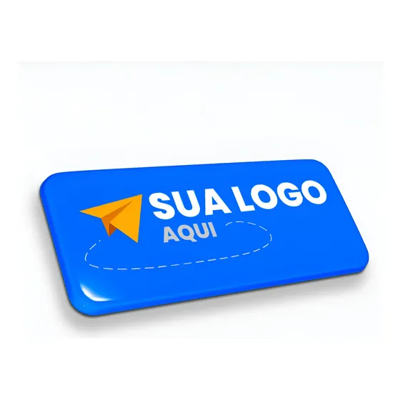 50 Etiqueta Adesivo Resinado Personalizado 5x3 Cm Personalizado Sua Logo