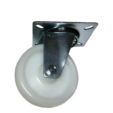 Kit 4 Rodizios Nylon 4pol. Base Placa Girat. 170kg Por Roda